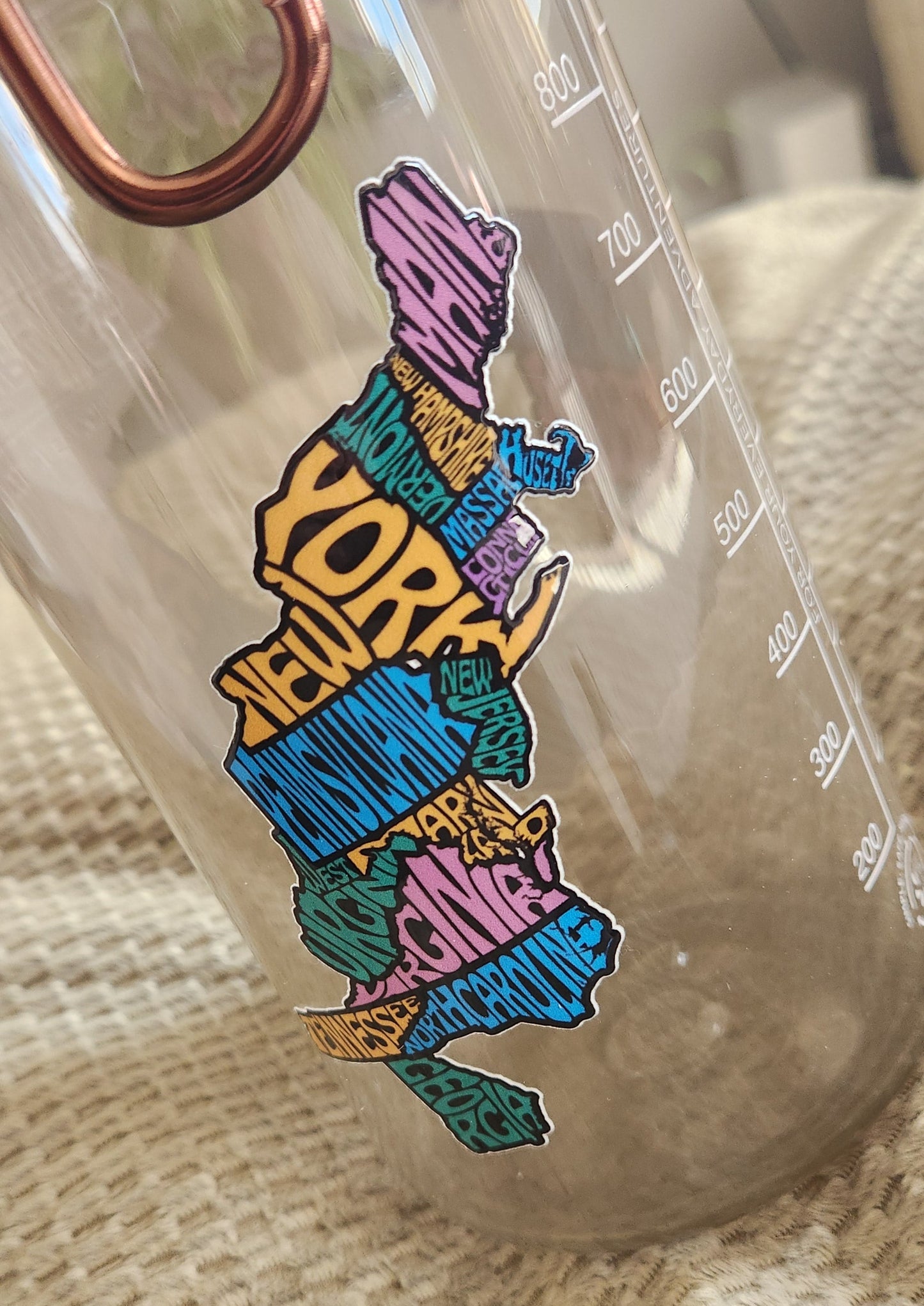 Thru-Hiker State UV Stickers