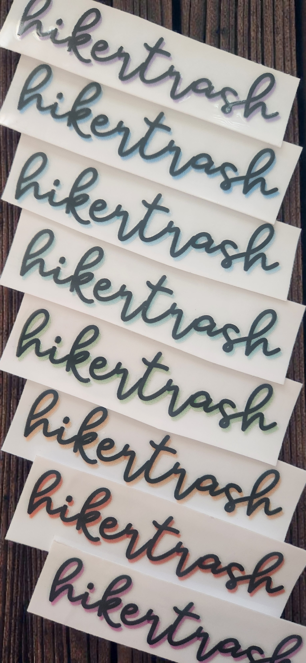 Fancy Hikertrash UV Sticker