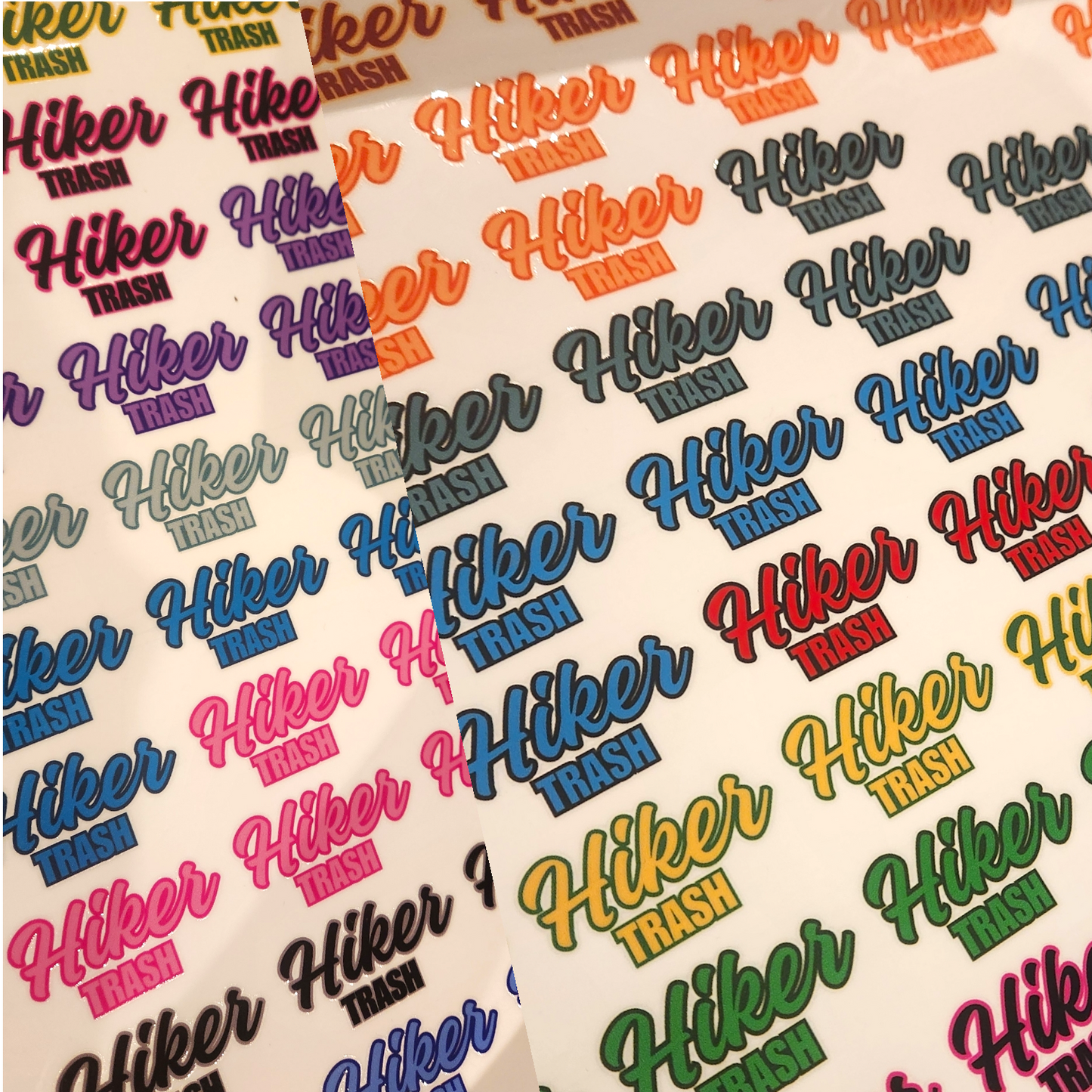 HikerTrash UV Sticker