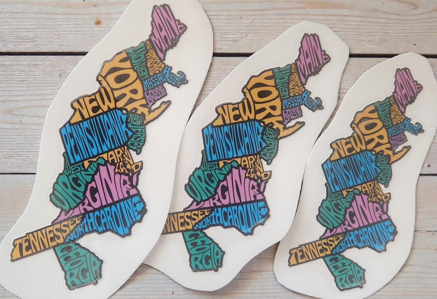 Thru-Hiker State UV Stickers