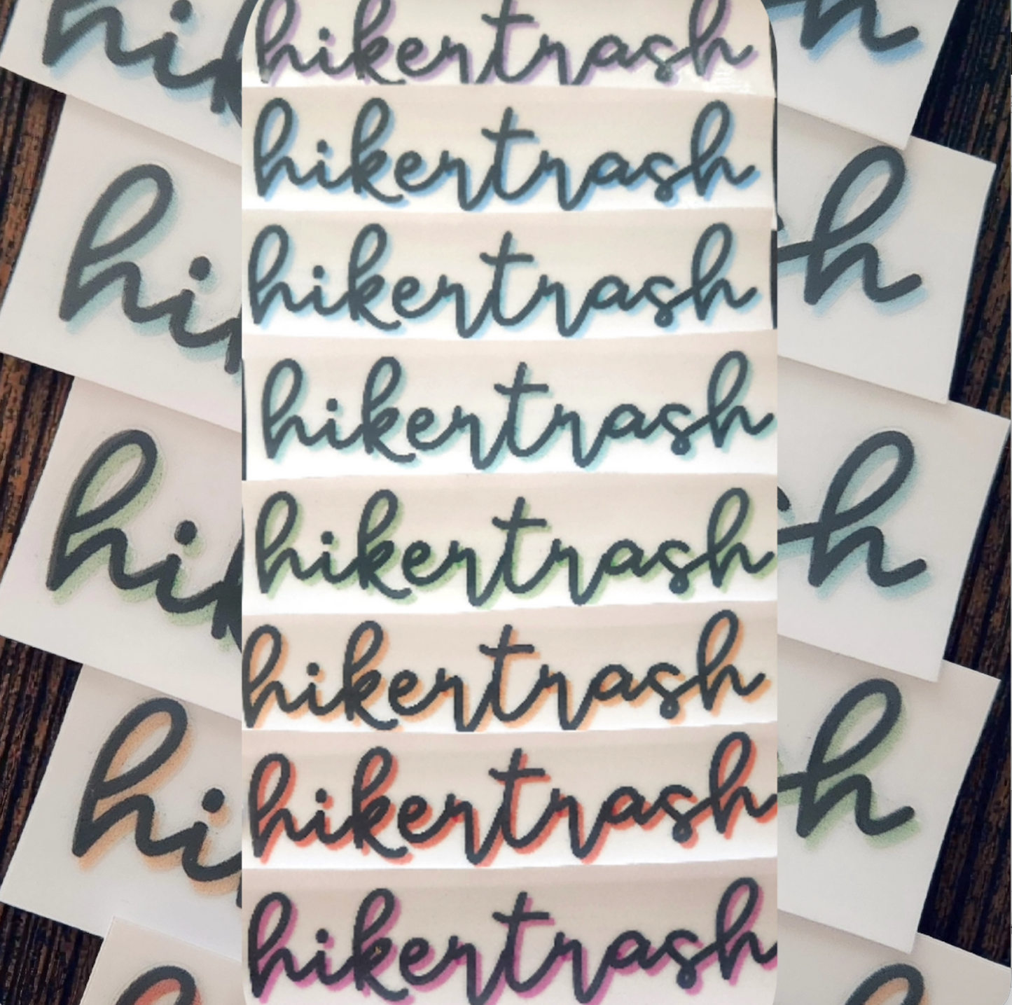 Fancy Hikertrash UV Sticker
